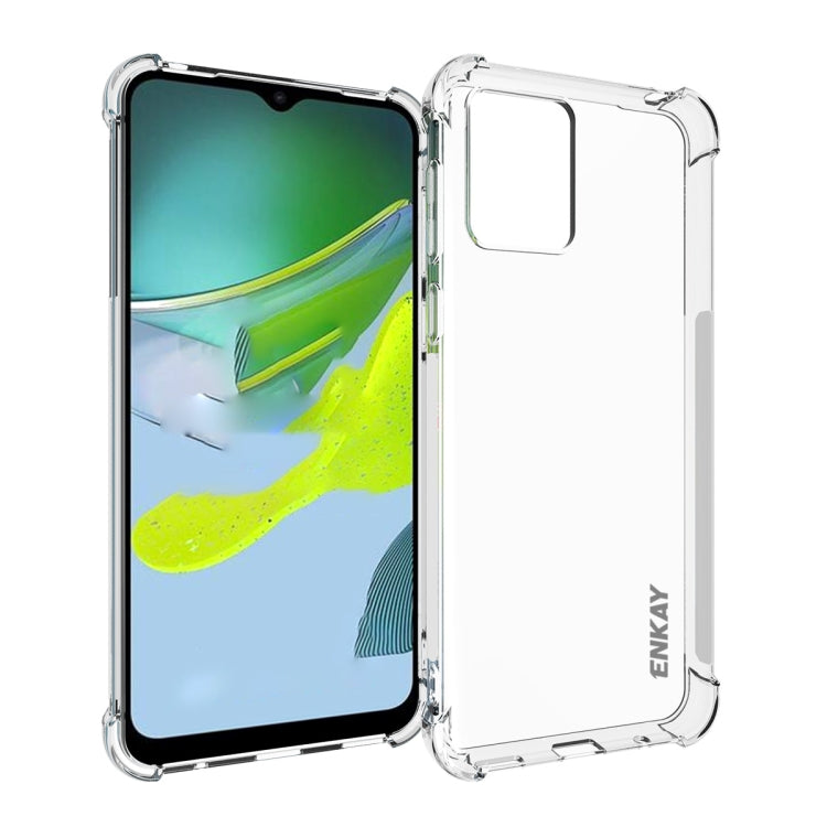 ENKAY Hat-Prince Clear TPU Shockproof Phone Case, For Motorola Moto E13 4G