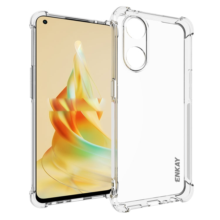 ENKAY Hat-Prince Clear TPU Shockproof Phone Case, For OPPO Reno8 T 4G Global