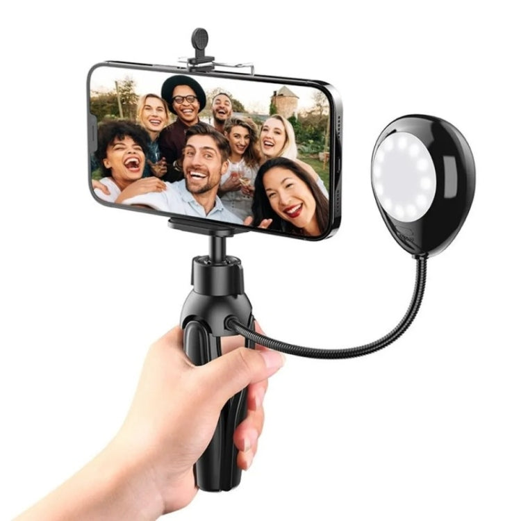 XWJ-S1 Desktop Cell Phone Holder Tripod with LED Lights — view 6