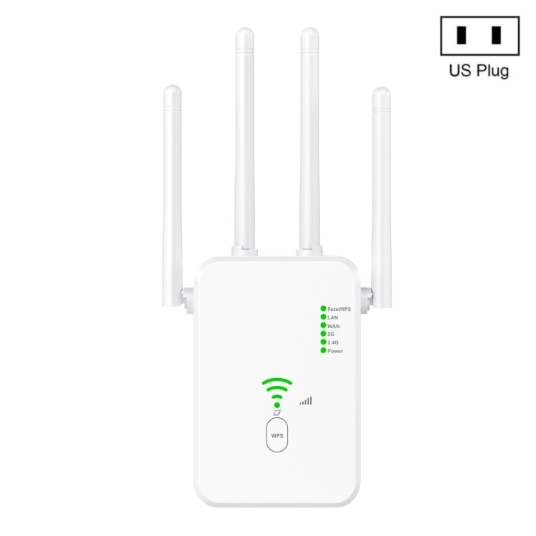 U10 1200Mbps Signal Booster WiFi Extender WiFi Antenna Dual Band 5G Wireless Signal Repeater
