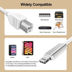 1m 8 Pin to USB-B MIDI Cable for iPad / iPhone — view 4