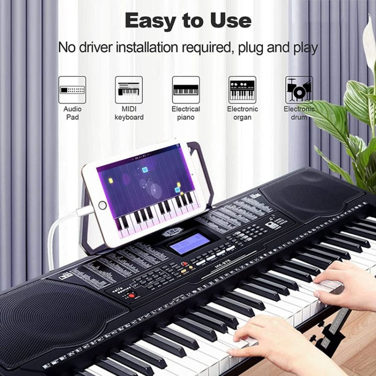 1m 8 Pin to USB-B MIDI Cable for iPad / iPhone — view 7