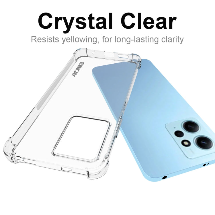 ENKAY Clear TPU Shockproof Anti-slip Phone Case, For Xiaomi Redmi Note 12 4G Global