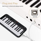 1m 8 Pin to USB + MIDI Electronic Music Instrument & OTG & Charging Multifunctional Cable Compatible with iOS 10-14 — view 3