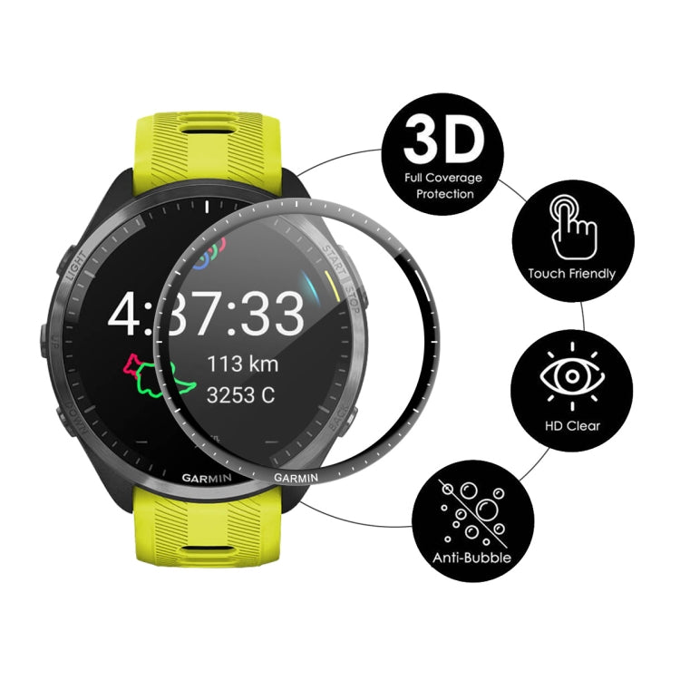 For Garmin Forerunner 965 ENKAY Hat-Prince 3D Full Coverage Soft PC Edge + PMMA HD Screen Protector Film — view 6
