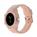 For Google Pixel Watch JUNSUNMAY Integrated TPU Adjustable Elastic Watch Band