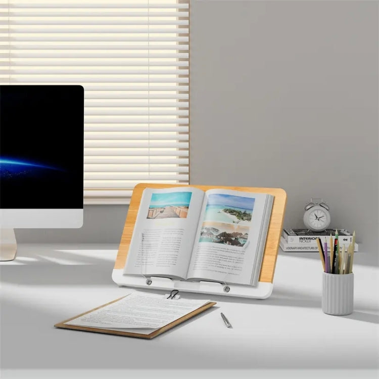 BG-2 Wooden Foldable Reading Bookshelf Tablet Pc Support Stand — view 3