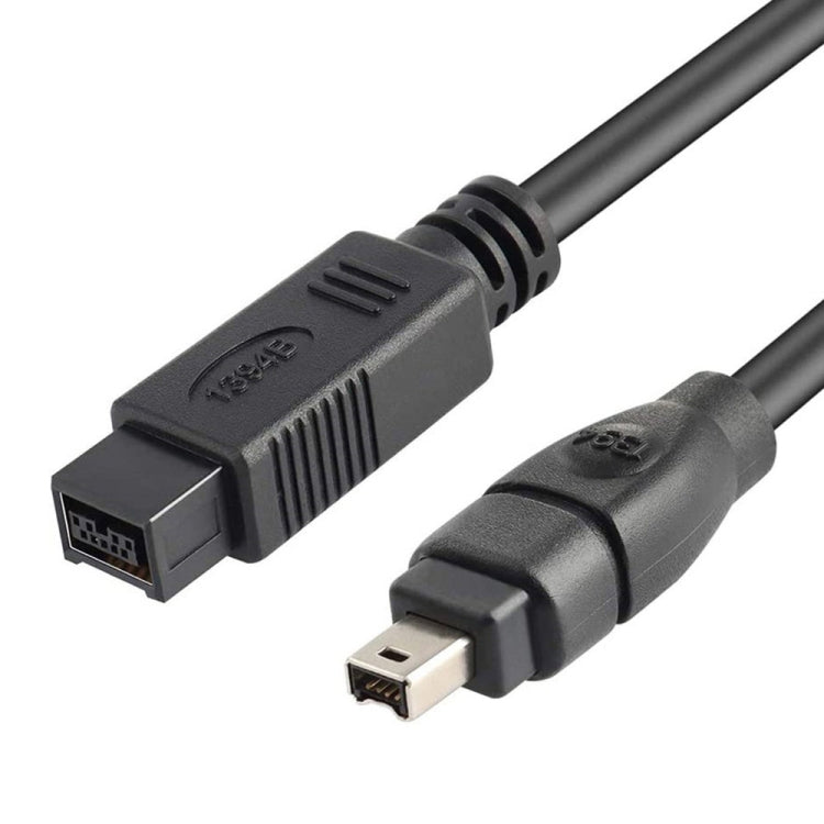 JUNSUNMAY FireWire High Speed Premium DV 800 9 Pin Male To FireWire 400 4 Pin Male IEEE 1394 Cable — 3m