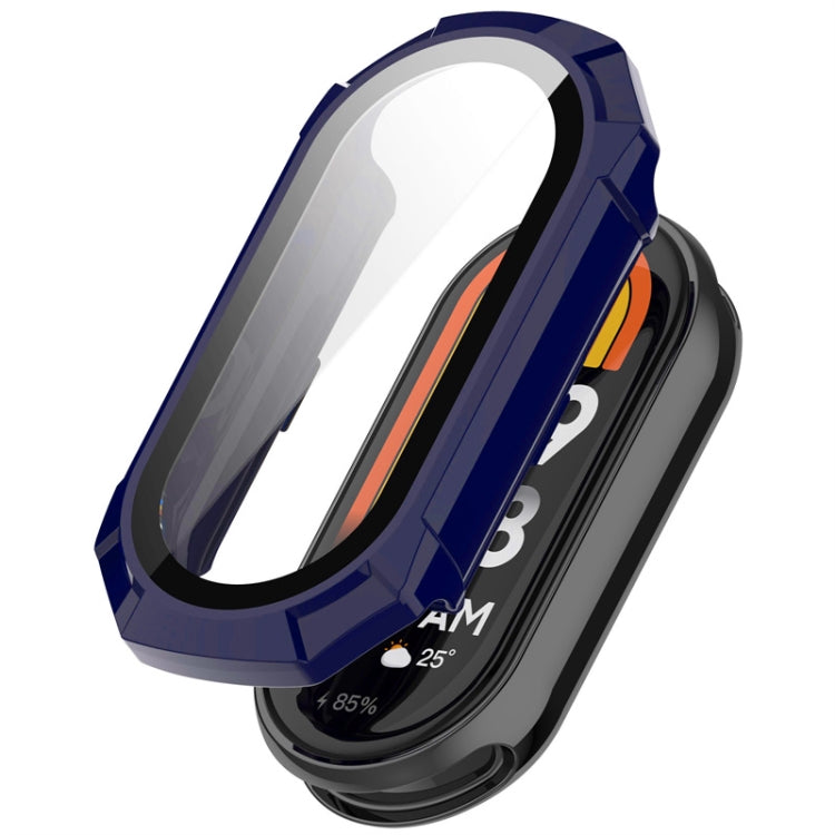For Xiaomi Mi Band 8 ENKAY Hat-Prince Full Coverage PC Frame + Tempered Glass Film Watch Case