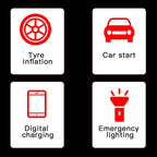 Ai8 Portable Multifunctional LCD Screen Emergency Power Supply 12V Car Start Air Pump
