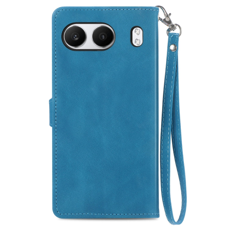 Embossed Flower Zipper Leather Phone Case