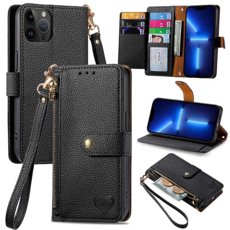 Love Zipper Lanyard Leather Phone Case — view 62