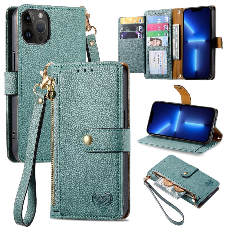 Love Zipper Lanyard Leather Phone Case — view 63