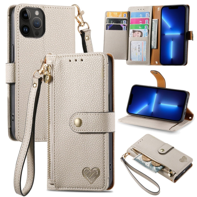 Love Zipper Lanyard Leather Phone Case — view 65