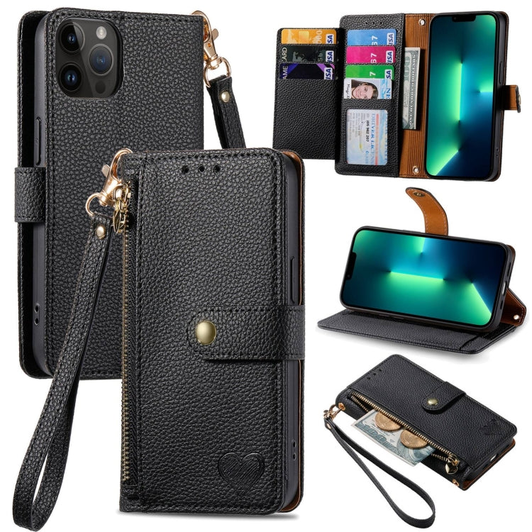 Love Zipper Lanyard Leather Phone Case — view 56
