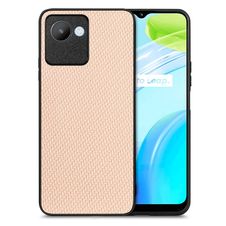 Carbon Fiber Texture Leather Back Cover Phone Case