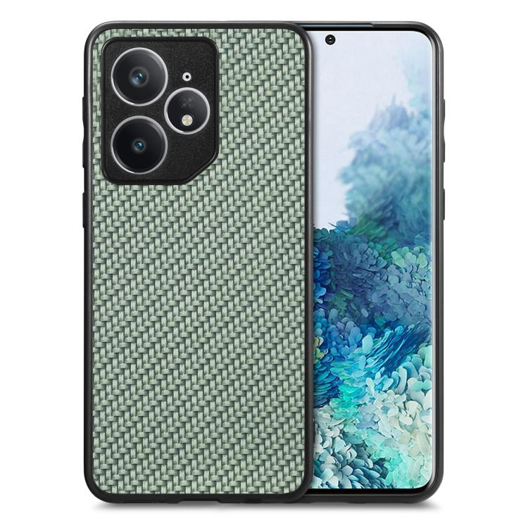 Carbon Fiber Texture Leather Back Cover Phone Case