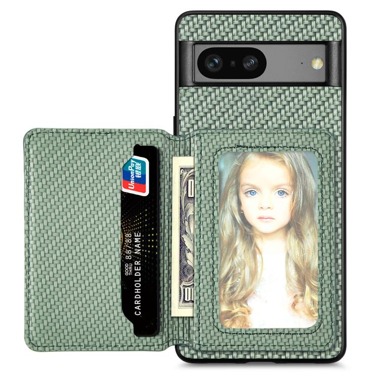 Carbon Fiber Magnetic Card Bag Phone Case