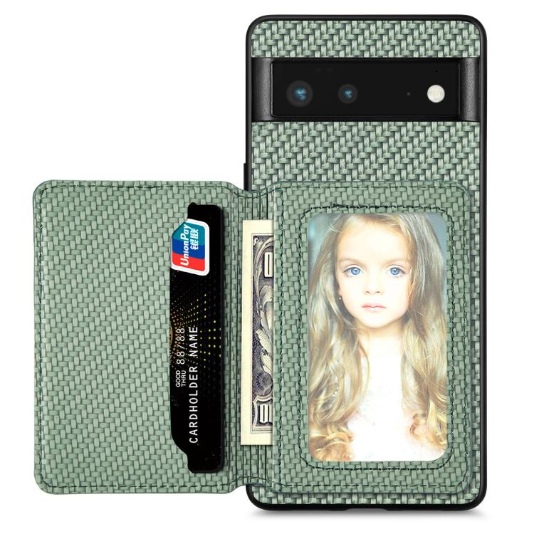 Carbon Fiber Magnetic Card Bag Phone Case