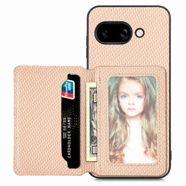 Carbon Fiber Magnetic Card Bag Phone Case