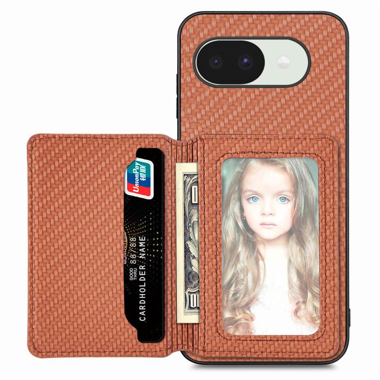 Carbon Fiber Magnetic Card Bag Phone Case