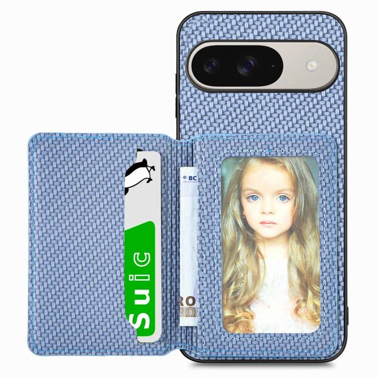 Carbon Fiber Magnetic Card Bag Phone Case