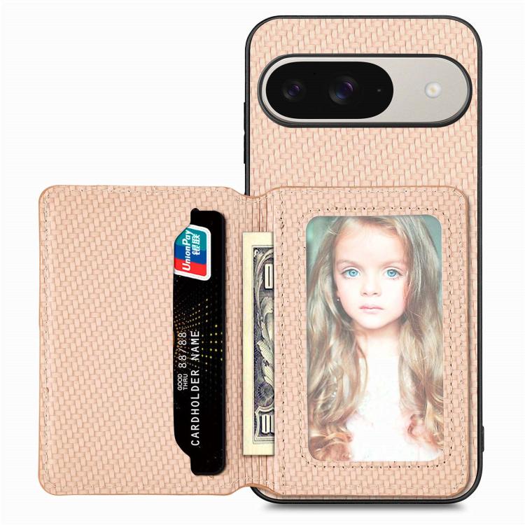 Carbon Fiber Magnetic Card Bag Phone Case