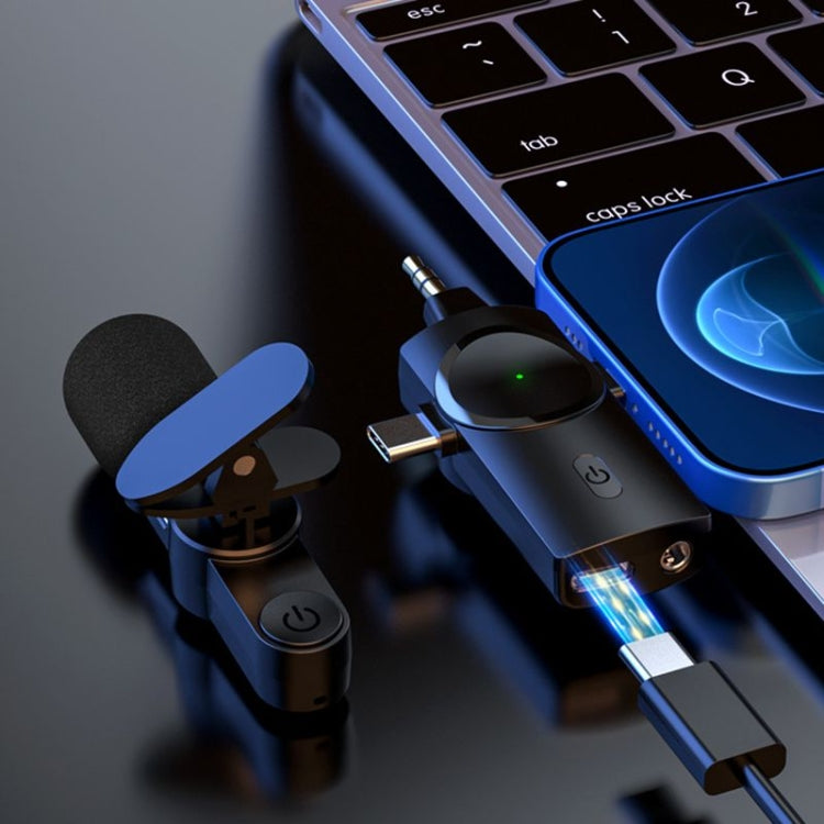 3 in 1 Lavalier Noise Reduction Wireless Microphone for iPhone / iPad / Android / Camera — One by Two