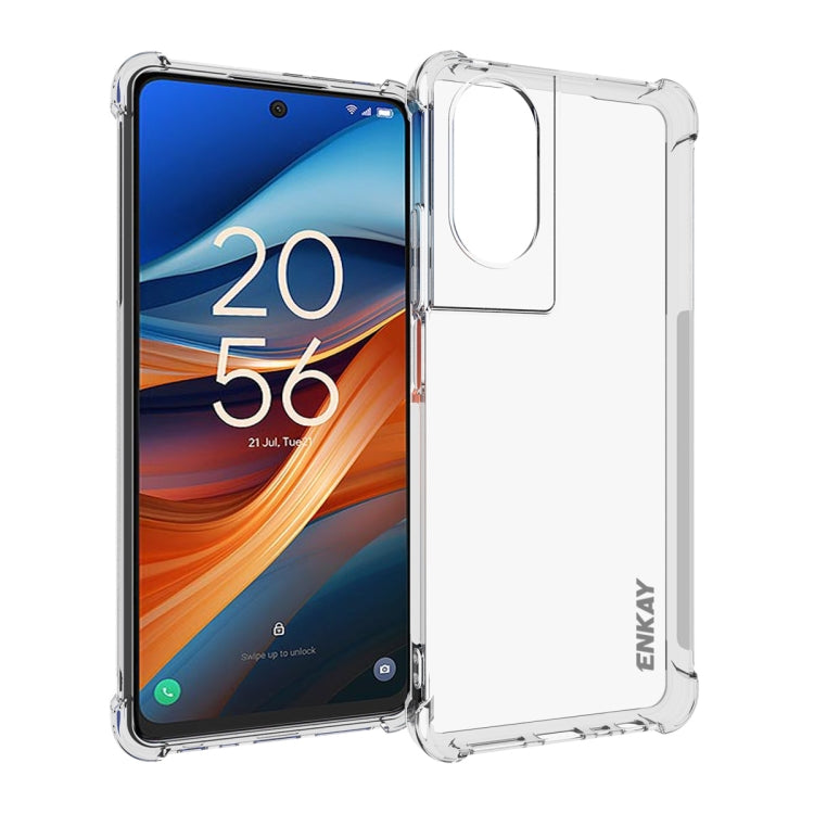 ENKAY Hat-Prince Transparent TPU Shockproof Phone Case — For TCL 40 XE 5G