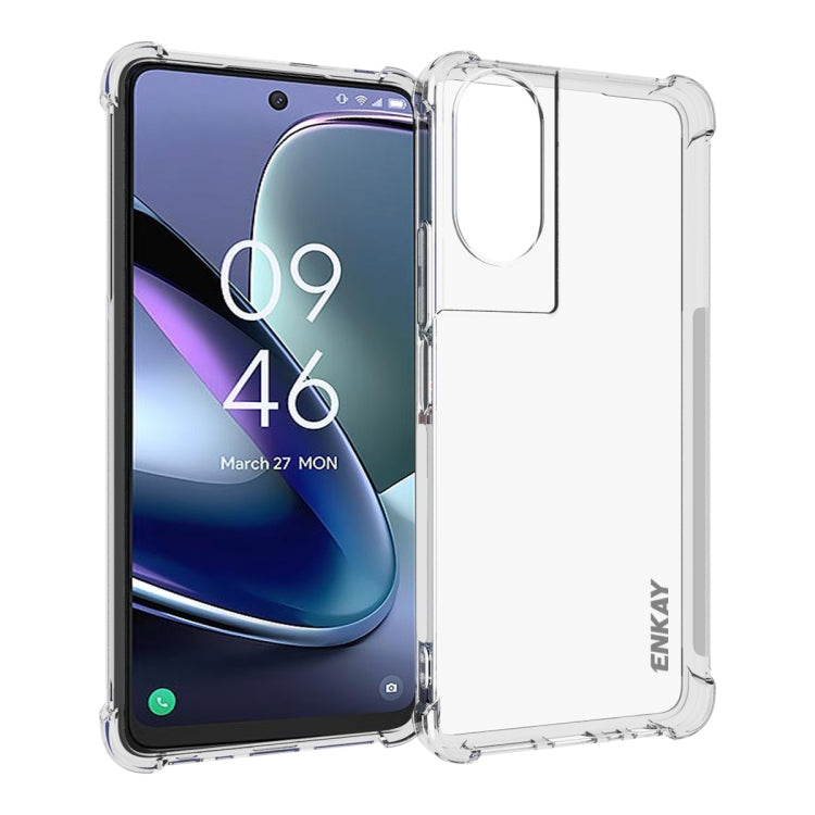 ENKAY Hat-Prince Transparent TPU Shockproof Phone Case — For TCL 505 4G