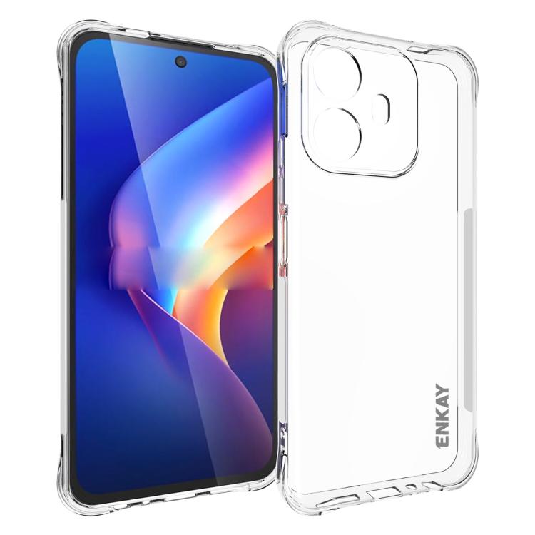 ENKAY Hat-Prince Transparent TPU Shockproof Phone Case — For TCL 50 LE 4G