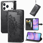 Mandala Flower Embossed Leather Phone Case