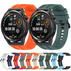Long & Short Sports Solid Color Silicone Watch Band Set