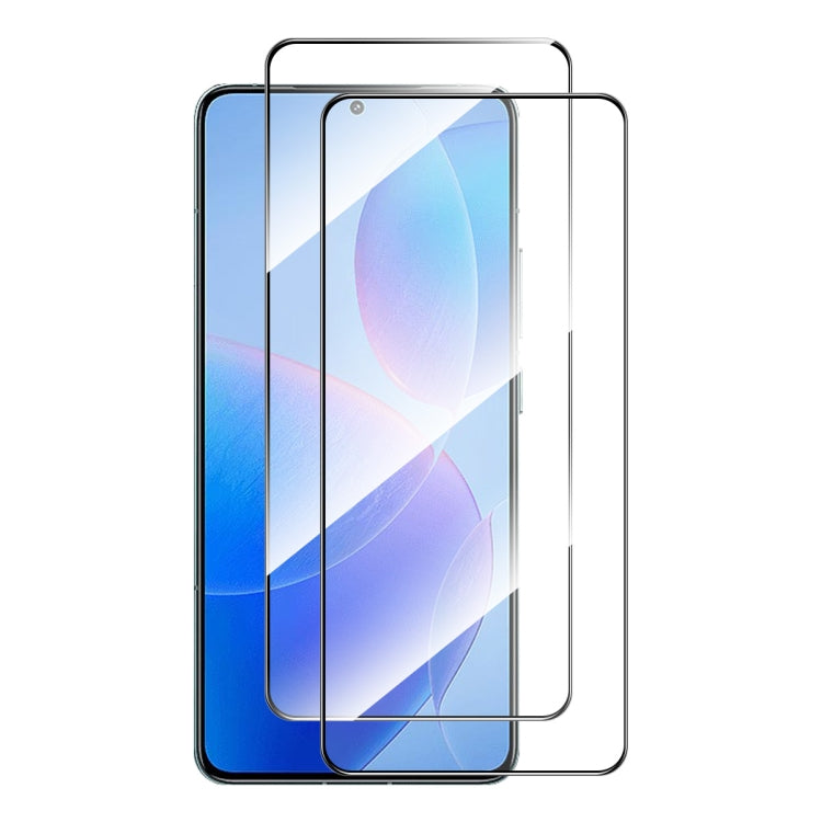 2pcs ENKAY Hat-Prince Full Glue High Aluminum-silicon Tempered Glass Film — For Xiaomi 14