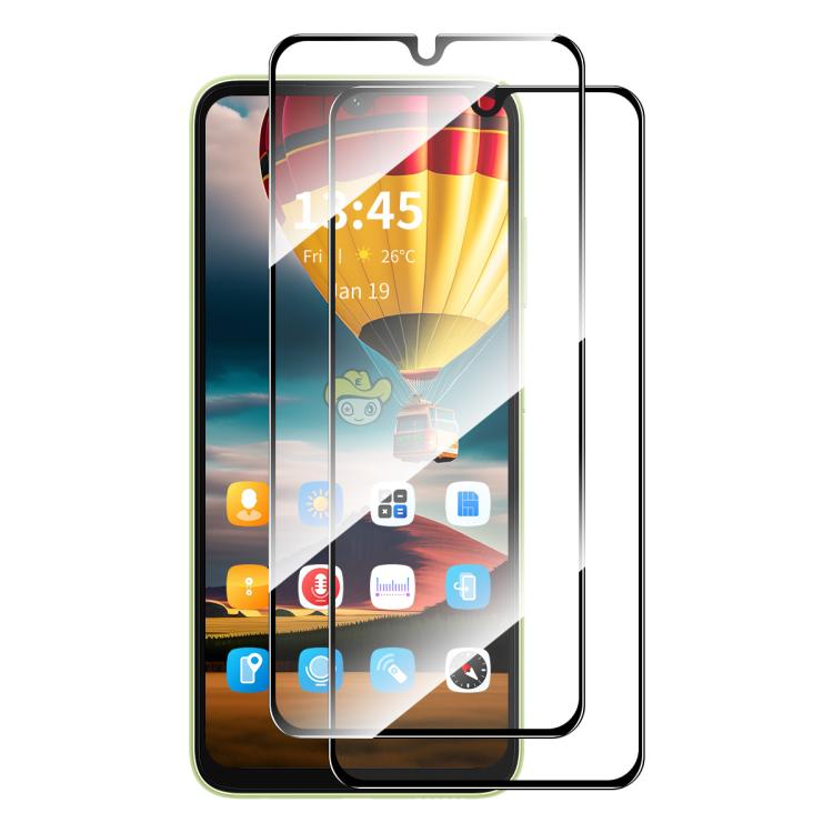 2pcs ENKAY Hat-Prince Full Glue High Aluminum-silicon Tempered Glass Film — For Redmi Note 14S 4G