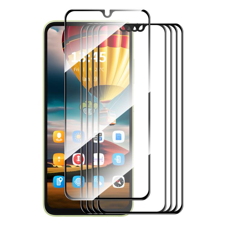 5pcs ENKAY Hat-Prince Full Glue High Aluminum-silicon Tempered Glass Film — For Redmi Note 14S 4G