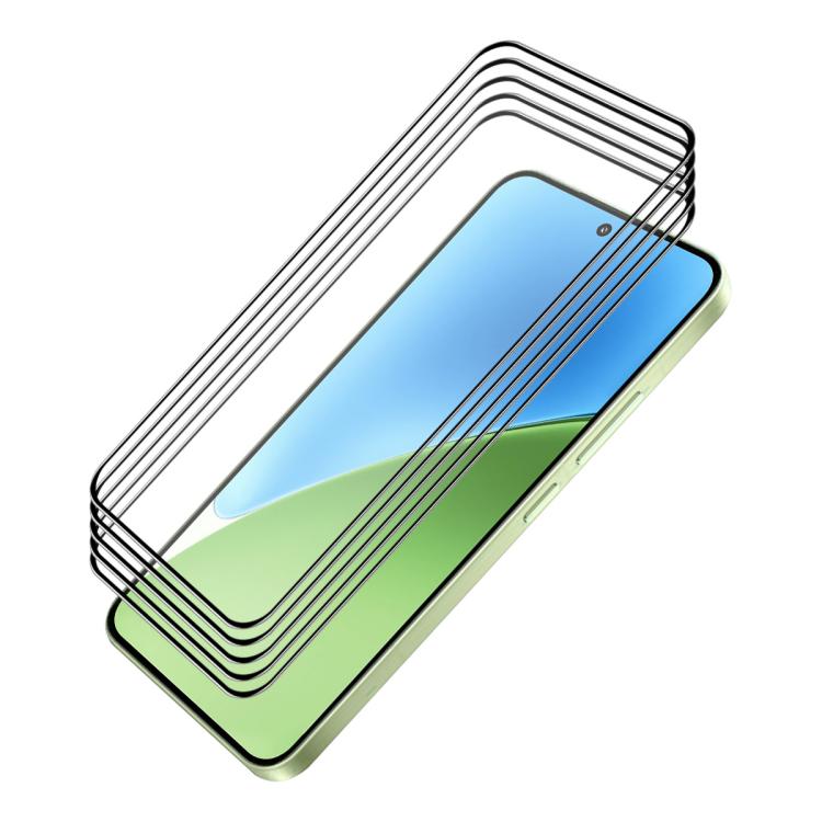 5pcs ENKAY Hat-Prince Full Glue High Aluminum-silicon Tempered Glass Film — For Xiaomi Poco F9 Pro 5G