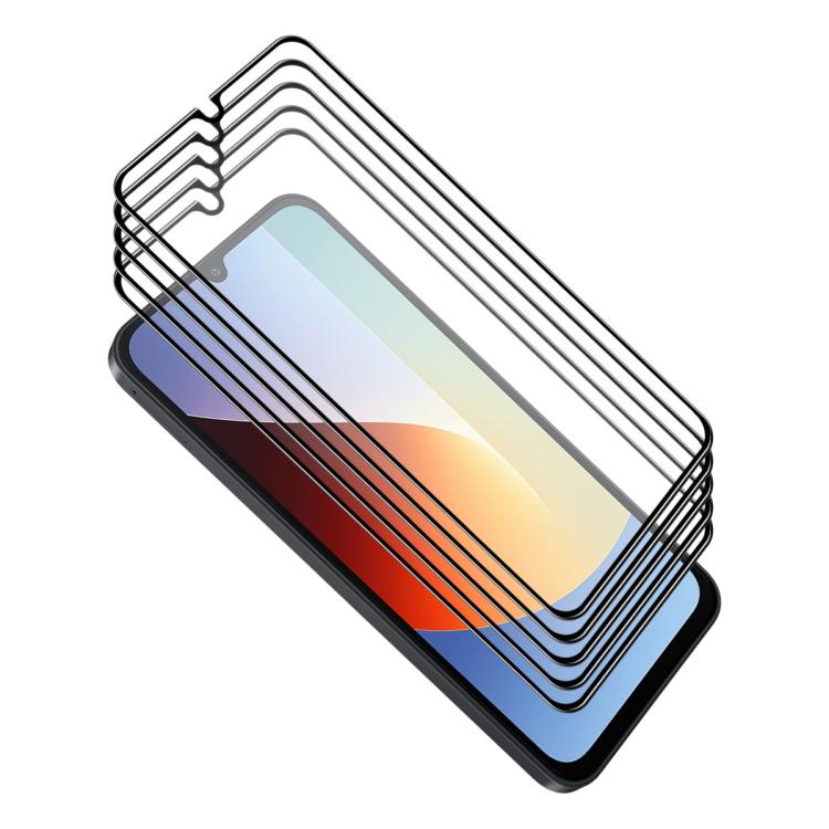 5pcs ENKAY Hat-Prince Full Glue High Aluminum-silicon Tempered Glass Film — For Redmi K100 Pro Max / Poco F9 Ultra 5G