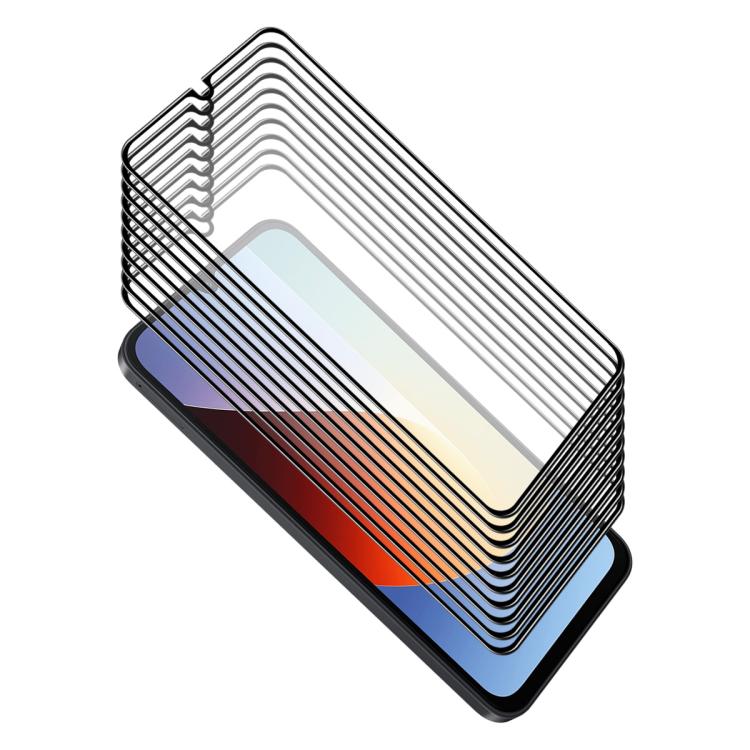 10pcs ENKAY Hat-Prince Full Glue High Aluminum-silicon Tempered Glass Film — For Redmi 15a 5G