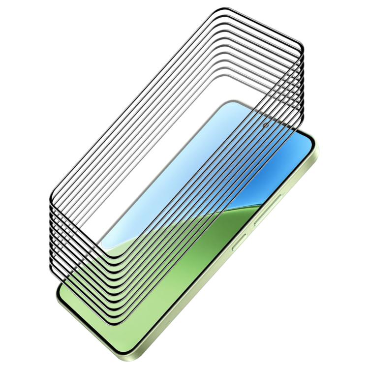 10pcs ENKAY Hat-Prince Full Glue High Aluminum-silicon Tempered Glass Film — For Redmi A7 4G 171.8mm