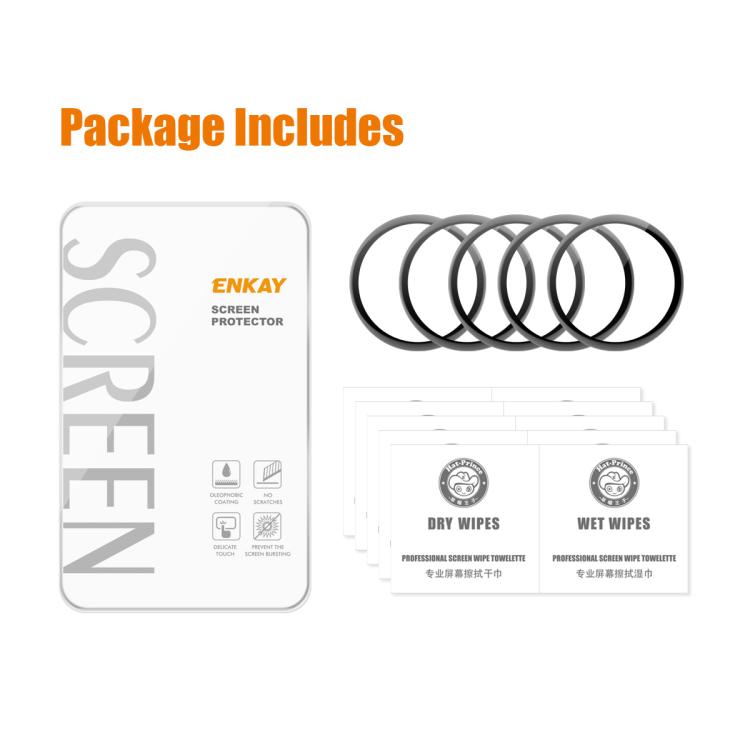 5pcs ENKAY 3D Full Coverage Soft PC Edge PMMA HD Screen Protector Film