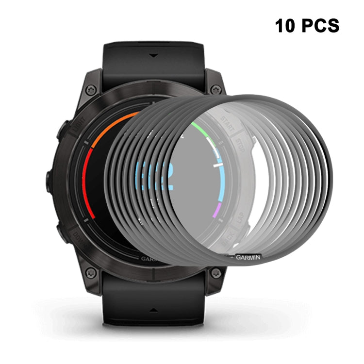 10pcs ENKAY 3D Full Coverage Soft PC Edge PMMA HD Screen Protector Film — For Garmin Forerunner 945