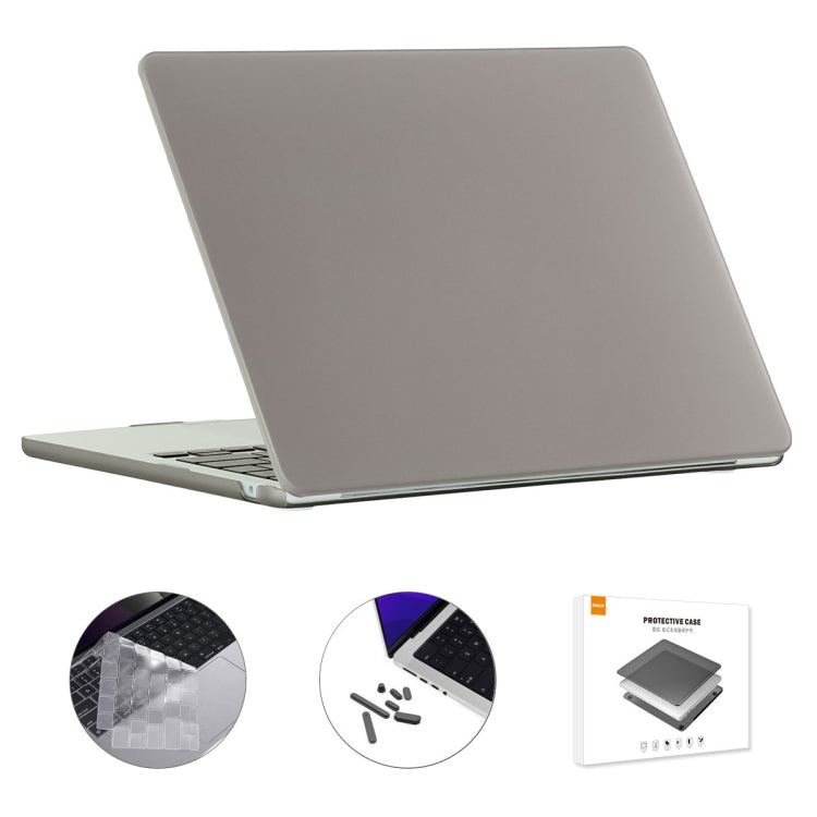 ENKAY EU Version 3 in 1 Matte Protective Case with TPU Keyboard Film & Anti-dust Plugs — Dark Blue