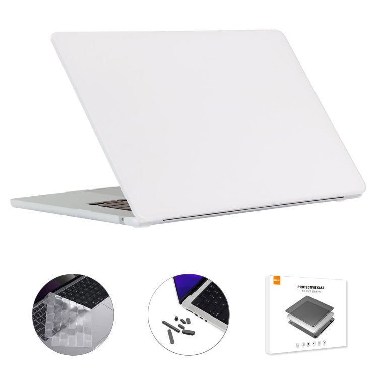 ENKAY EU Version 3 in 1 Matte Protective Case with TPU Keyboard Film & Anti-dust Plugs — Grey