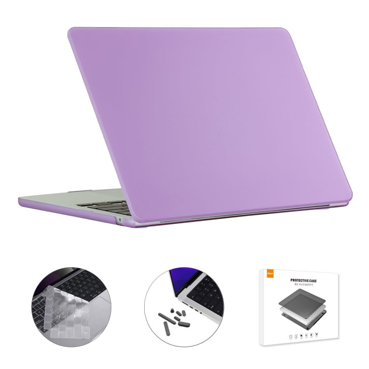 ENKAY EU Version 3 in 1 Matte Protective Case with TPU Keyboard Film & Anti-dust Plugs — Light Blue