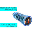 P35 48W PD30W+QC3.0 18W USB Transparent Car Quick Charge — view 6