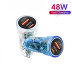 P35 48W PD30W+QC3.0 18W USB Transparent Car Quick Charge — view 7