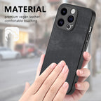 Vintage Leather PC Back Cover Phone Case