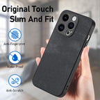 Vintage Leather PC Back Cover Phone Case
