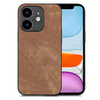 Vintage Leather PC Back Cover Phone Case